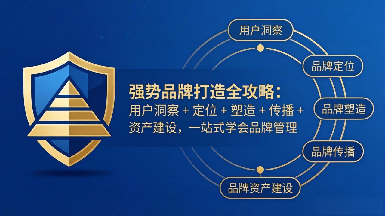 强势品牌打造全攻略：用户洞察 + 定位 + 塑造 + 传播 + 资产建设，一站式学会品牌管理-悦享网