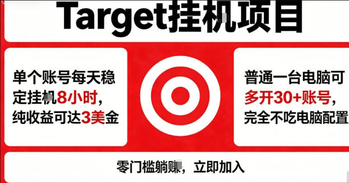 海外平台Target商品浏览曝光，24小时运行无需人工值守，日收益100美刀+电脑可多开【揭秘】-悦享网