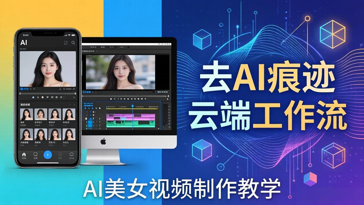 AI美女视频制作教学：去AI痕迹，云端工作流出图，手机电脑均可，不需要配置-悦享网