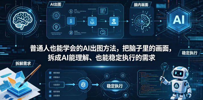 普通⼈也能学会的AI出图⽅法，把脑子里的画面，拆成AI能理解、也能稳定执行的需求【文档】-悦享网