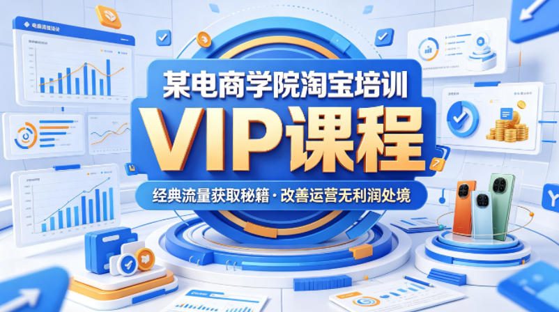 某电商学院淘宝培训VIP课程，各种经典有用的流量获取秘籍，改善运营产品没利润的处境(2026年5月)-悦享网