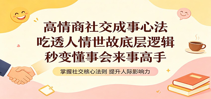 高情商社交成事心法：吃透人情世故底层逻辑，秒变懂事会来事高手-悦享网