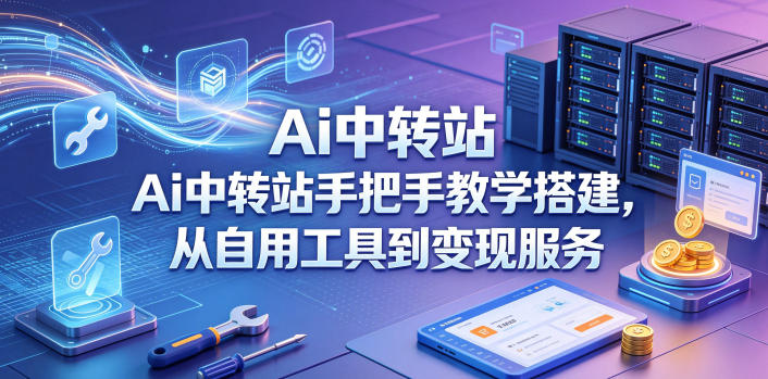 Ai中转站手把手教学搭建，从自用工具到变现服务-悦享网