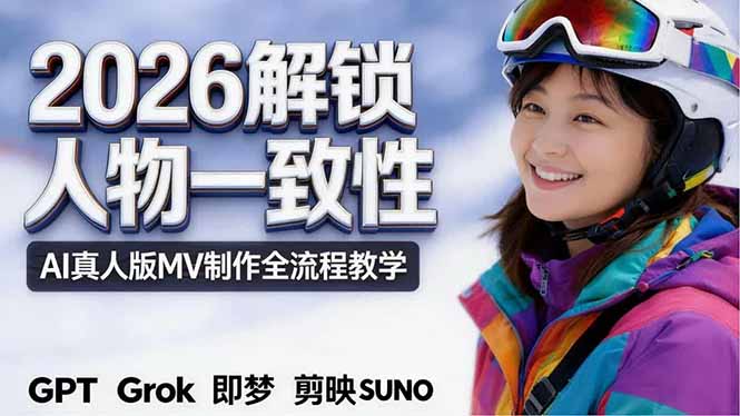 2026独创解锁人物一致性：AI真人版MV制作，不讲空话，不拼概念，全流程实操-悦享网