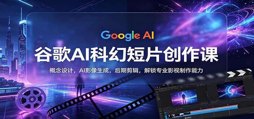 谷歌AI科幻短片创作课：概念设计，AI影像生成，后期剪辑，解锁专业影视制作能力-悦享网