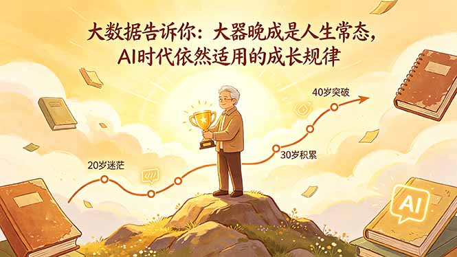 付费文章：大数据告诉你：大器晚成是人生常态，AI 时代依然适用的成长规律-悦享网