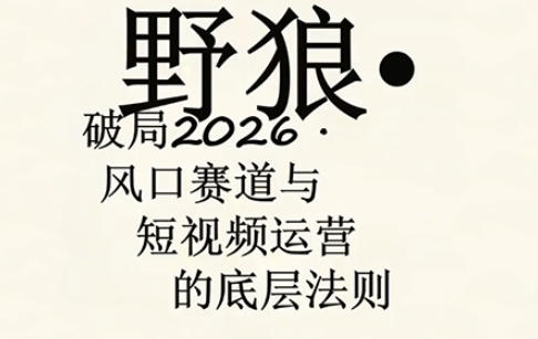 野狼团队·多平台实操运营课，覆盖AI口播、服装、好物、漫剪等热门玩法(更新4月29日)-悦享网