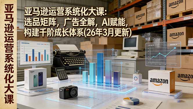 亚马逊运营系统化大课：选品矩阵，广告全解，AI赋能，构建千阶成长体系(26年3月更新-悦享网