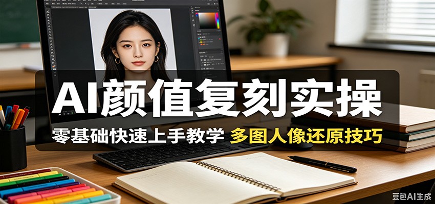 AI颜值复刻实操，零基础快速上手教学，多图人像还原技巧-悦享网