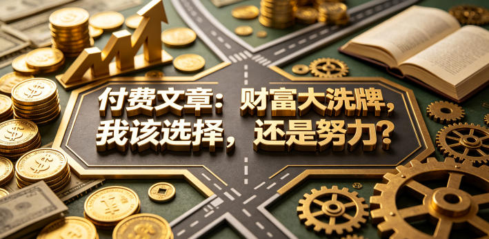 付费文章：财富大洗牌，我该选择，还是努力？-悦享网