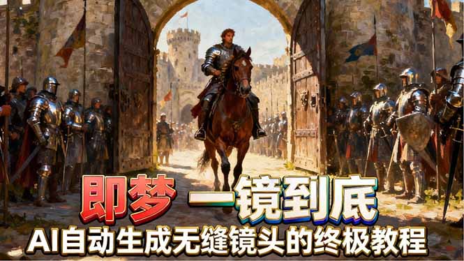 即梦AI一镜到底终极教程，智能补帧+运镜技巧，AI自动生成无缝丝滑长镜头高效出片-悦享网