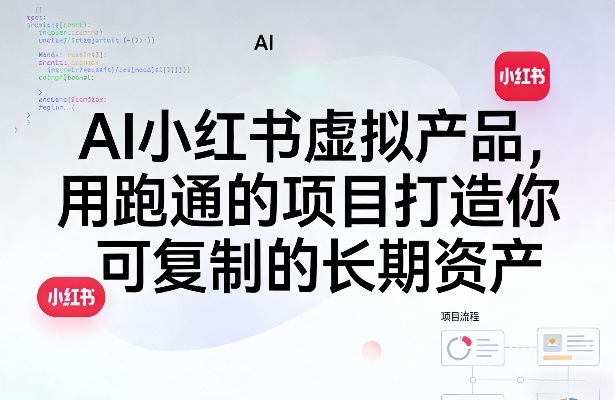 AI小红书虚拟产品，用跑通的项目打造你可复制的长期资产-悦享网