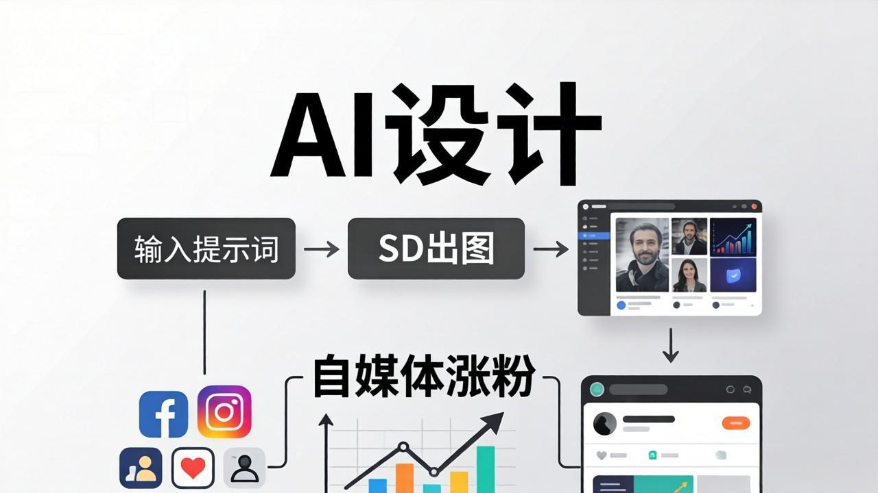 人人都是AI设计师：SD出图+自媒体涨粉一站教学，告别图文素材焦虑，AI设计让你轻松避开内卷-悦享网