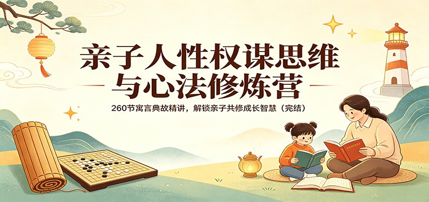 亲子人性权谋思维与心法修炼营：260节寓言典故精讲，解锁亲子共修成长智慧(完结)-悦享网