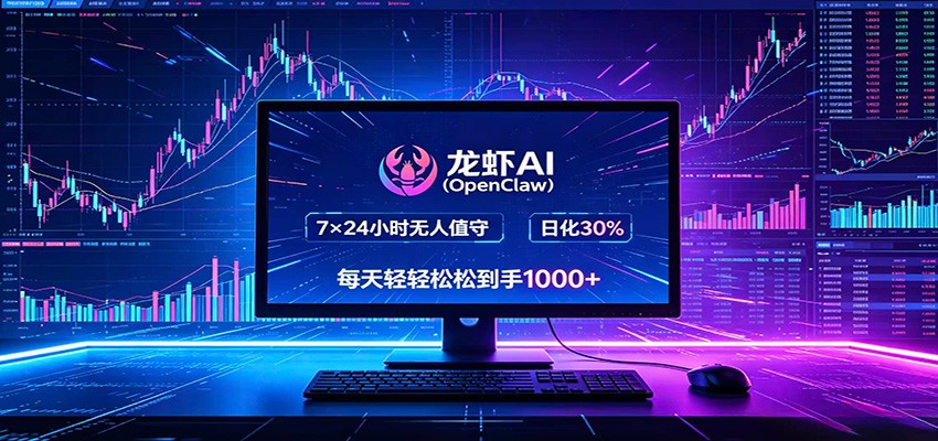 龙虾AI(OpenClaw)全自动挂机，智能操控电脑高效执行任务，每天轻松到手四位数-悦享网