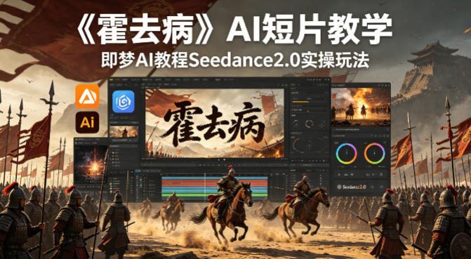 《霍去病》AI短片教学，即梦AI教程Seedance2.0实操玩法-悦享网