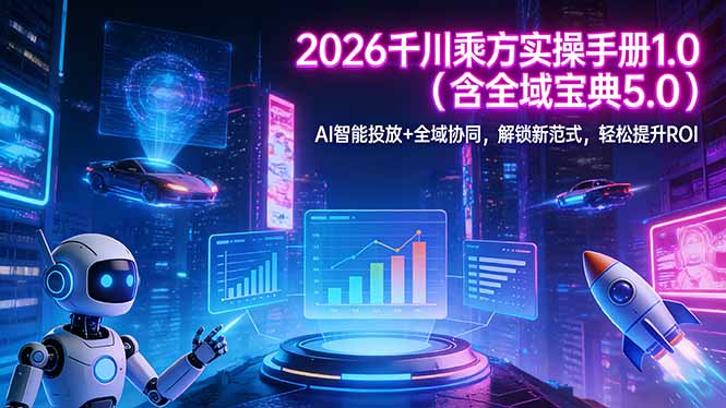 2026 千川乘方实操手册 1.0(含全域宝典 5.0-悦享网