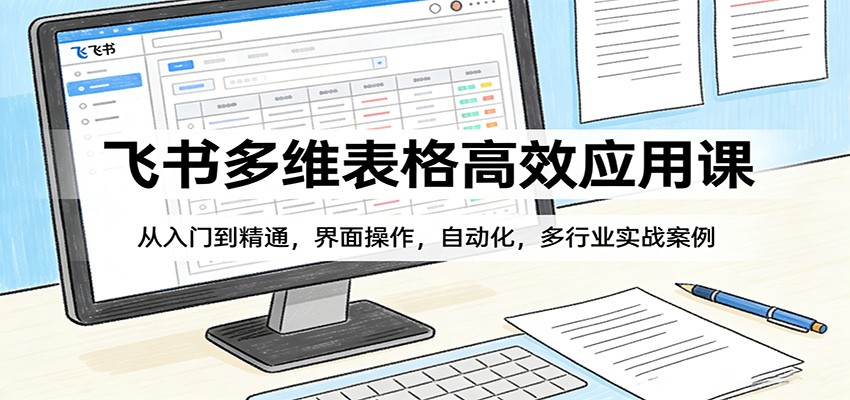 飞书多维表格高效应用课：从入门到精通，界面操作，自动化，多行业实战案例-悦享网