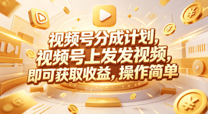 视频号分成计划，599元众筹的Red团队课程，视频号上发发视频，即可获取收益，操作简单-悦享网