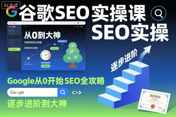 谷歌SEO实操课，Google从0开始SEO全攻略，逐步进阶到大神(更新26年)-悦享网