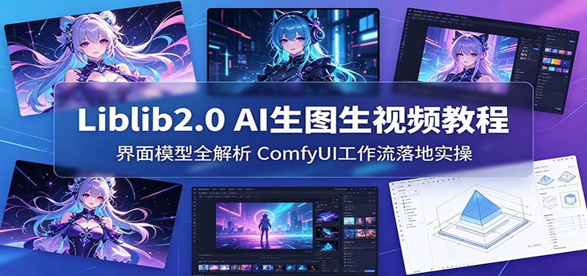 Liblib2.0 AI生图生视频教程：界面模型全解析，ComfyUI工作流落地实操-悦享网