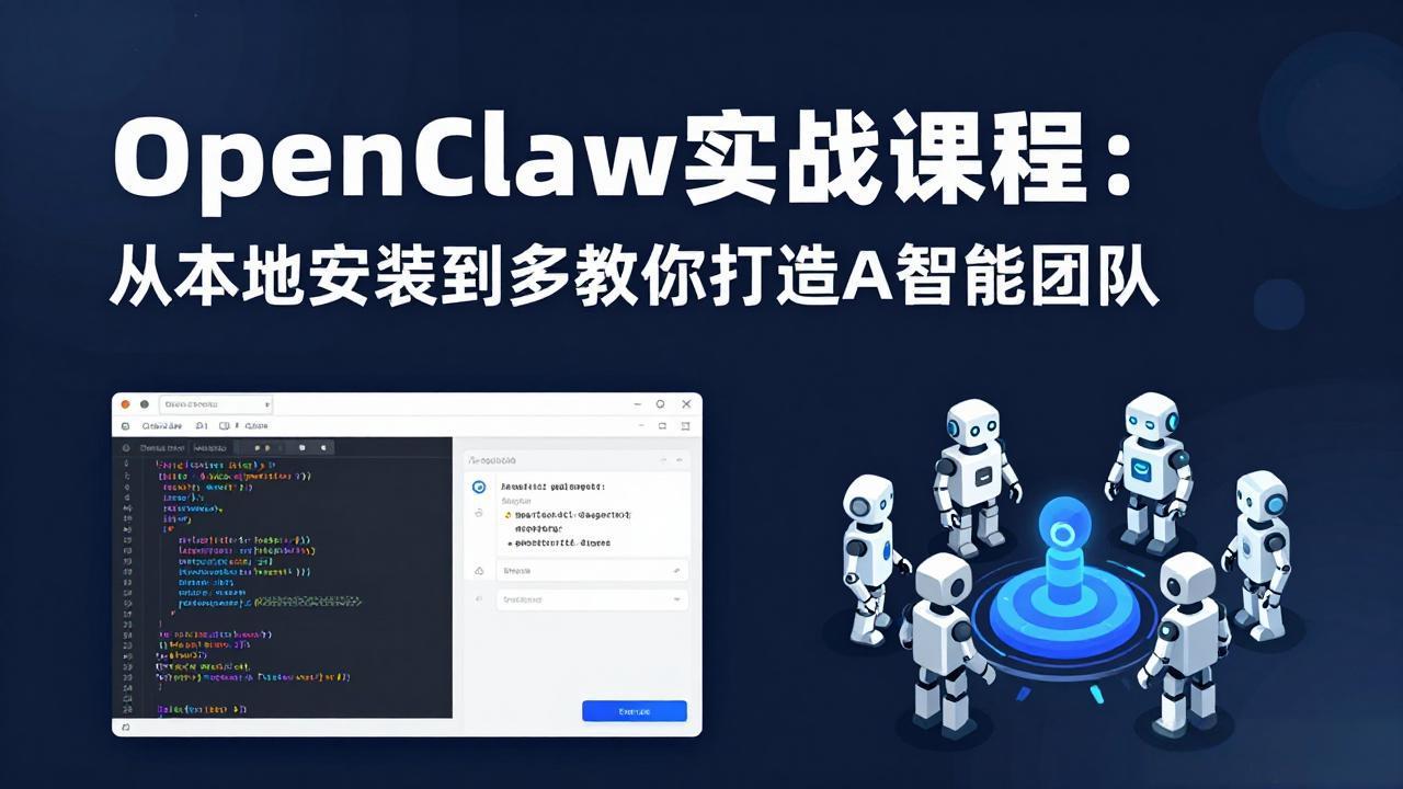 OpenClaw实战课程：从本地安装到多Agent协同，手把手教你打造AI智能团队-悦享网