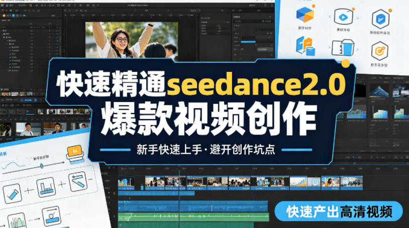 快速精通seedance2.0爆款视频创作，快速产出高清视频，避开大量创作坑点，新手也能快速上手-悦享网