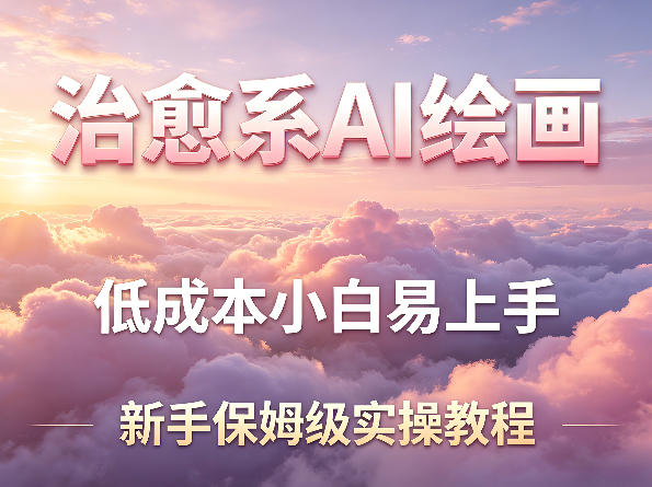 治愈系AI绘画提示词项目，低成本小白易上手，每天10分钟，新手保姆级实操教程-悦享网