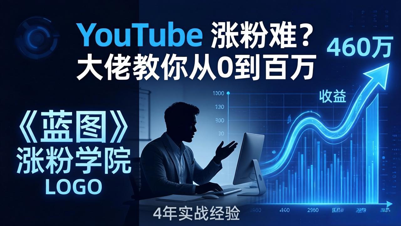 YouTube 涨粉难？《蓝图涨粉学院》：4 年赚 460 万的大佬教策略，从0到百万有路径！-悦享网