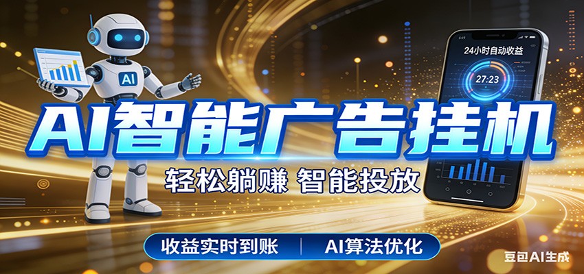 智能广告挂机新时代，利用碎片化时间实现稳定被动收益，AI帮你持续盈利-悦享网