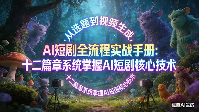 AI 短剧全流程实战手册：从选题到视频生成，十二篇章系统掌握 AI 短剧核心技术-悦享网