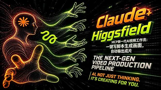 Claude+Higgsfield MCP新一代AI视频工作流：一键写脚本生成画面，自动输出成片-悦享网